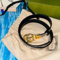 Cinta cintura 2cm gucci reversibile donna original
