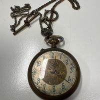 orologio da tasca vintage con catena originale