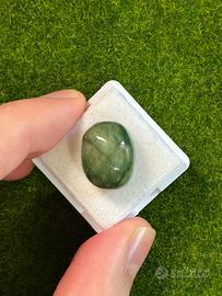 Smeraldo naturale 17.50 ct taglio ovale Cabochon
