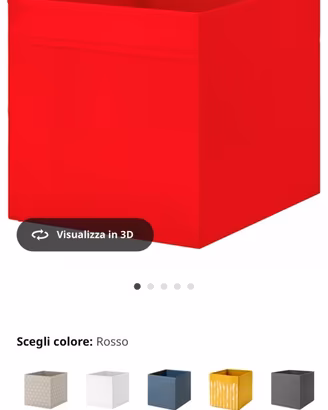 8 Cubi ikea rossi