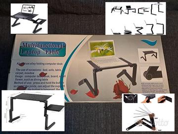 Tavolo da letto pieghevole in lega di alluminio,