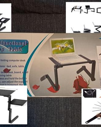 Tavolo da letto pieghevole in lega di alluminio,