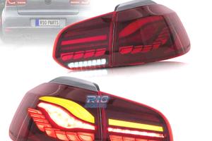 FANALI FULL LED VOLKSWAGEN VW GOLF 6 LIGHT BAR OLE