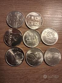 monete  500 lire argento Vaticano  tutte diverse