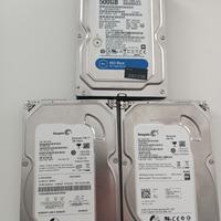 3 Hard disk (500 Gb + 500GB + 320Gb)