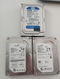 3 Hard disk (500 Gb + 500GB + 320Gb)