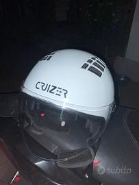 casco cruizer bianco lucido omologato