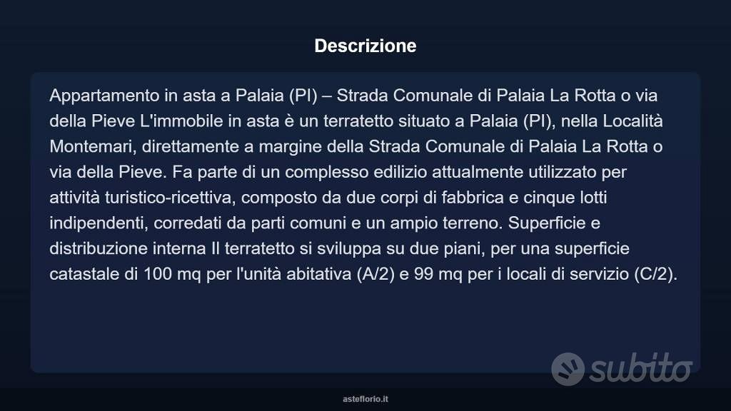 Appartamento – Palaia, Forcoli - Vista 3