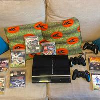 PlayStation 3 con 8 giochi e 3 controller 