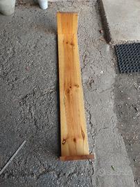 Mensola L150x25 spessore 3 più i laterali H 30