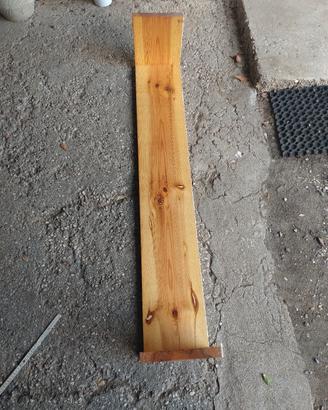 Mensola L150x25 spessore 3 più i laterali H 30