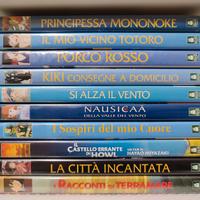 Lotto 10 DVD Miyazaki Originali Studio Ghibli