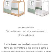 Letto montessori cuoricini
