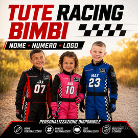 Tuta racing bimbi su misura