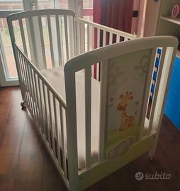 Lettino Italbaby serie Safari +Paracolpi+Piumino
