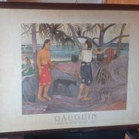 Quadro anni 80 con stampa  GAUGUIN