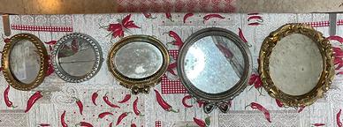 Set di 11 specchi decorativi anticati