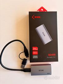 Hard disk esterno Ssd 256GB