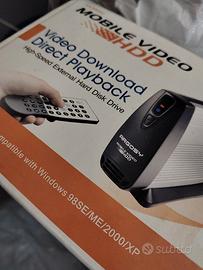 Hardisk esterno video con telecomando.