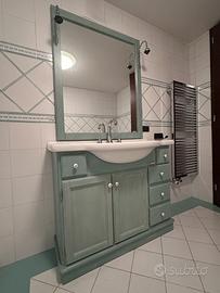 Mobile bagno Bois de Rose con lavabo e specchio