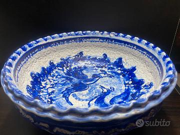 Ceramica Albisola Grande Alzata Tripode