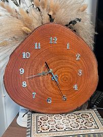 orologio da parete,artigianato,design legno,idee p