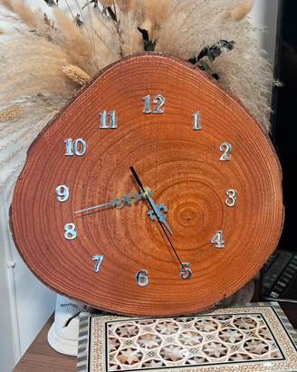 orologio da parete,artigianato,design legno,idee p