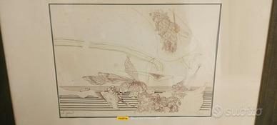 Litografia del 1974 di Giuseppe Zigaina