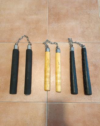 Lotto 3 Nunchaku da allenamento per arti marziali