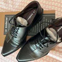 Scarpe artigianali stringate in pelle