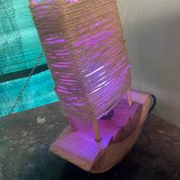 Lampada artigianale in corda