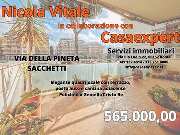 Pineta sacchetti - elegante quadrilocale