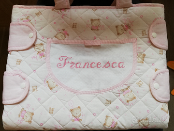 Fasciatoio da viaggio portatile ricamato