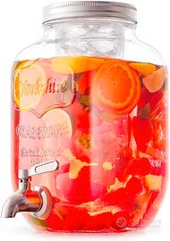 Dispenser in Vetro per Bevande 8L con Rubinetto