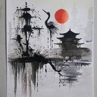 Acquerello "Origami#11"