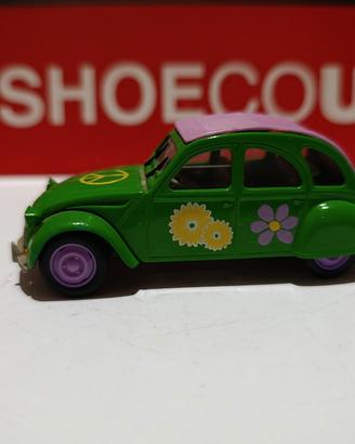 Modellino di Citroen 2CV Peace and love 1/43