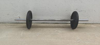 Bilanciere palestra con dischi 28mm