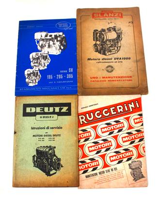 Manuali D'Officina Motore Diesel - Lotto 4 Rari