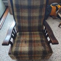 Antica poltrona vintage old west a dondolo