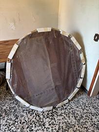 Piano per tavolo rotondo allungabile in legno