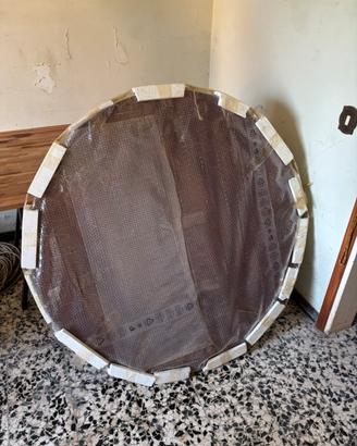 Piano per tavolo rotondo allungabile in legno