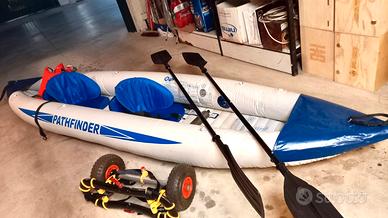Kayak pathfinder 2posti  +carrello trasporto
