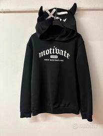 Felpa Nera - Taglia M - Nera - Streetwear -