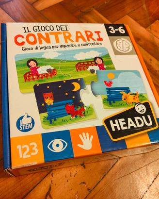 Gioco educativo Headu “Il gioco dei contrari” 3-6
