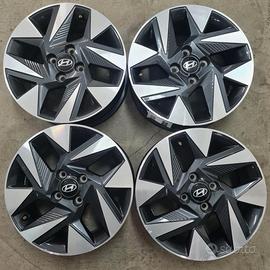 4 cerchi lega hyundai i10 i20 r15 lt4252