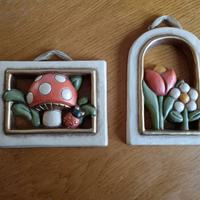 Set 2 Formelle Thun fiori e fungo coccinella