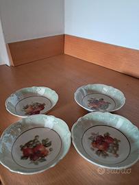 4 piattini ceramica Bavaria 