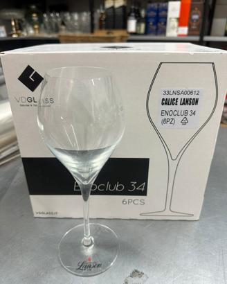 Set 6 calici Champagne Lanson