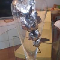 Vaso in cristallo e argento “Maria Sterling”