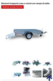 Trasporto moto scooter quad trattori tosa erba